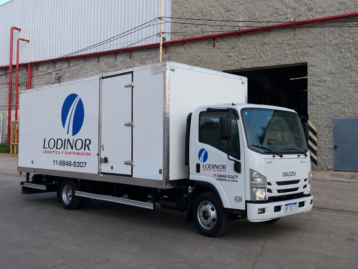 Camión Isuzu de Lodinor, 12 pallets